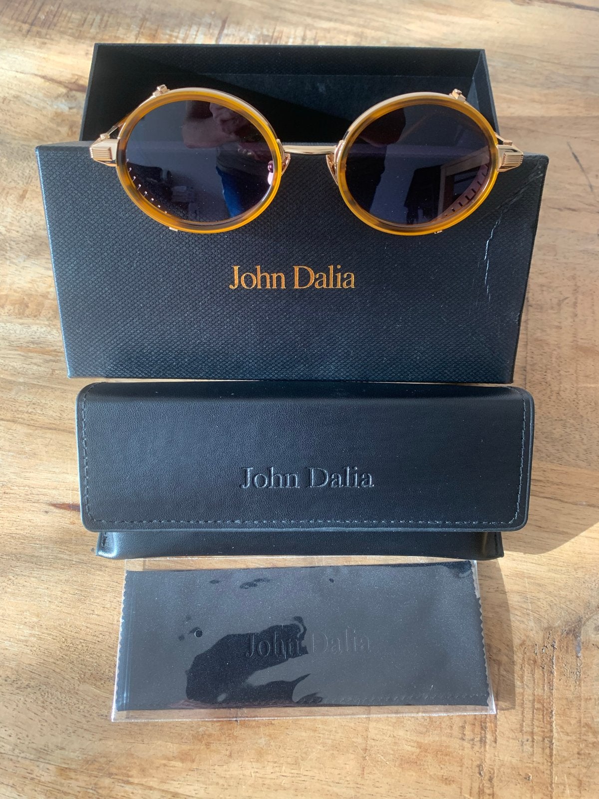 John Dalia Zonnebril ., Overige merken, Zonnebril, Bruin, Nieuw