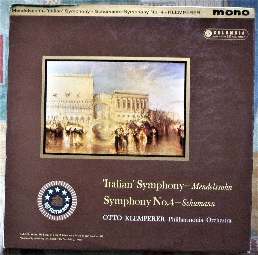 Otto Klemperer - Menselssohn en Schumann, Ophalen of Verzenden, Kamermuziek, Gebruikt, 12 inch