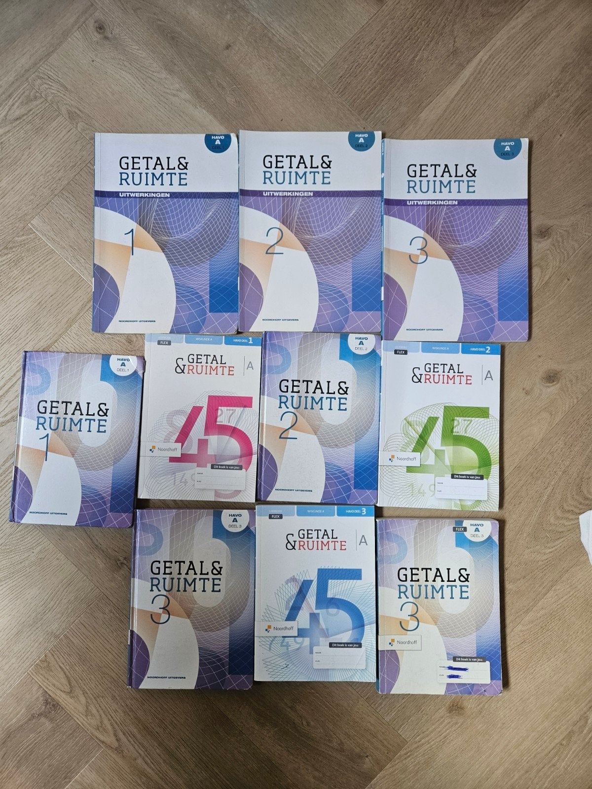 Getal & Ruimte HAVO A Wiskunde Boeken en Uitwerkingen, Boeken, Gelezen, Wiskunde A, Noordhoff, HAVO
