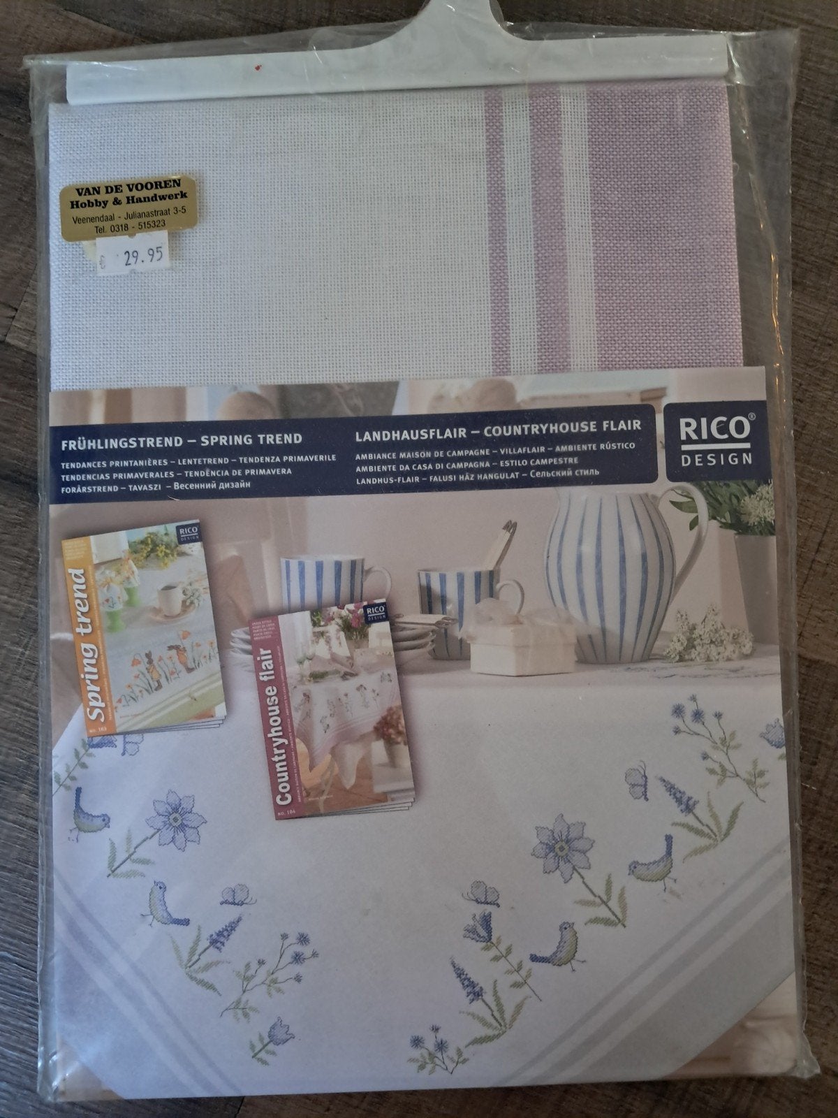 Rico Design Borduurpakket Tafelkleed Lente/Countryhouse, Ophalen of Verzenden, Nieuw