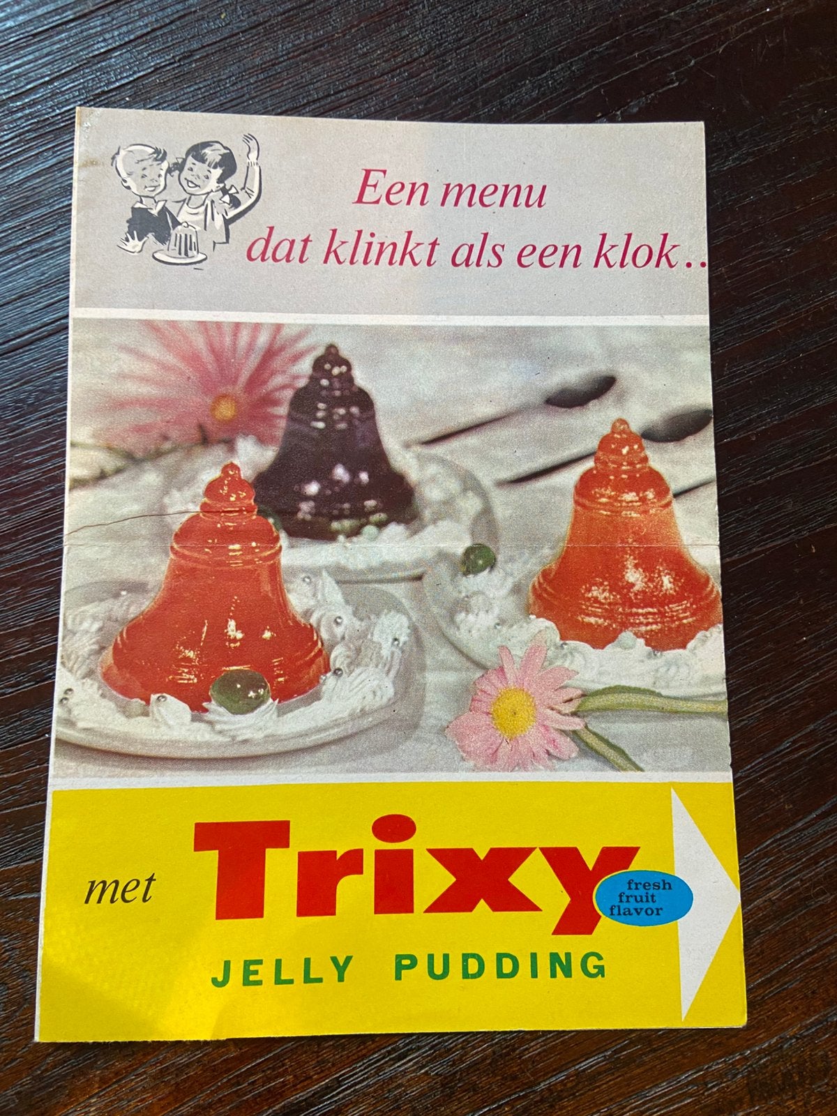 Vintage folder van Trixie jelly pudding, Ophalen, 1980 tot heden, Tijdschrift