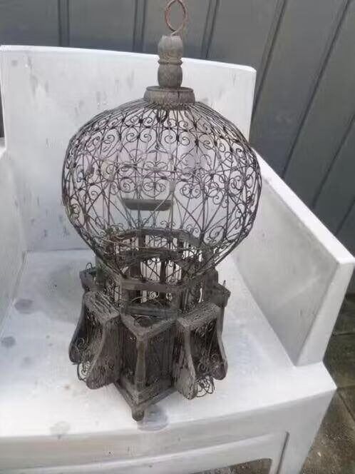 Vogelkooi - Marokko - Vintage - H50xB25cm - €45,=, Ophalen