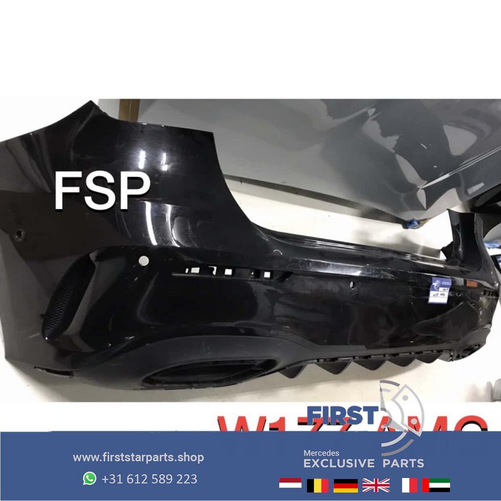 W177 AMG ACHTERBUMPER Mercedes A Klasse 2018-2021 ZWART ORIG, Auto-onderdelen, Gebruikt, -, Ophalen of Verzenden, Achter