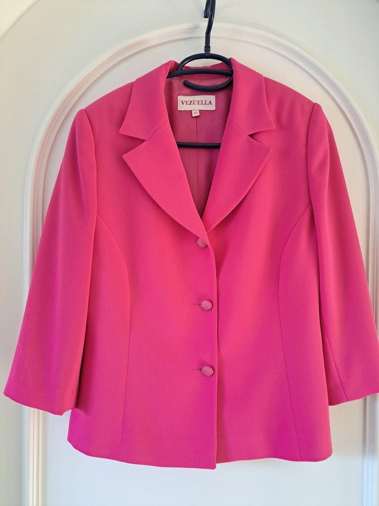 Soepel vallende roze blazer, maat 42, Kleding | Dames, Maat 42/44 (L), Diverse, Ophalen of Verzenden, Zo goed als nieuw