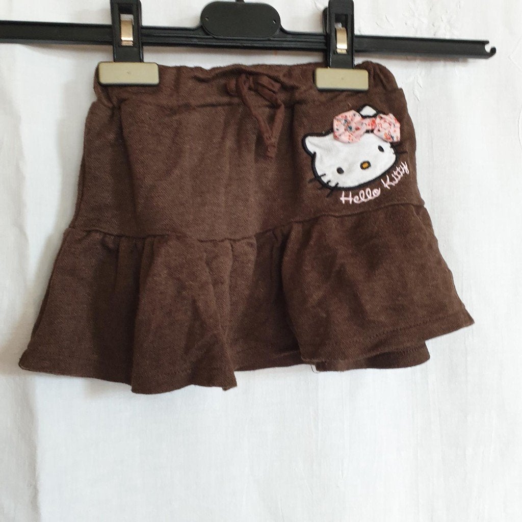 Stoer bruin rokje, Hello Kitty. mt 98. Merk H&m, Meisje, ., Ophalen of Verzenden, Zo goed als nieuw