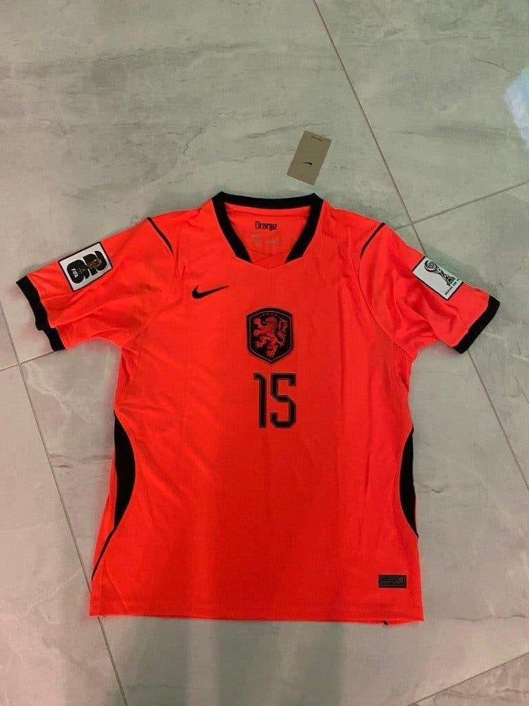 Oranje thuisshirt maat L - Van de Ven 15, Maat L, Ophalen of Verzenden, Nieuw, Shirt