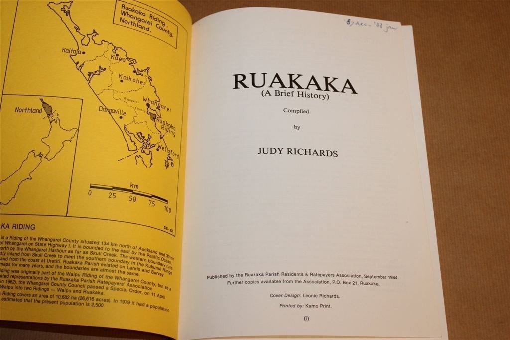 Ruakaka a Brief History — Streekgeschiedenis Nieuw-Zeeland, Ophalen of Verzenden, Gelezen, Europa