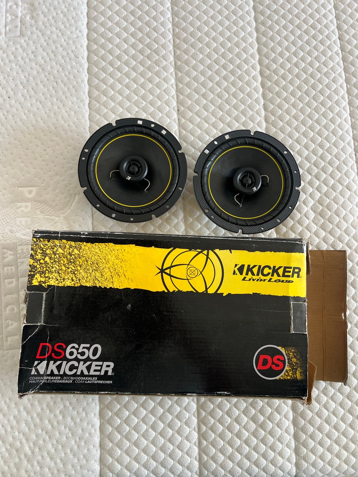 Kicker DS650 6.5 inch Coaxiale Speakers - Zo goed als nieuw, Ophalen of Verzenden, Zo goed als nieuw