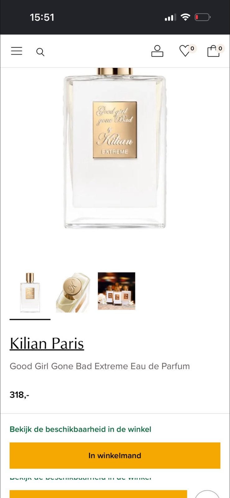 Kilian paris, Ophalen of Verzenden, Nieuw