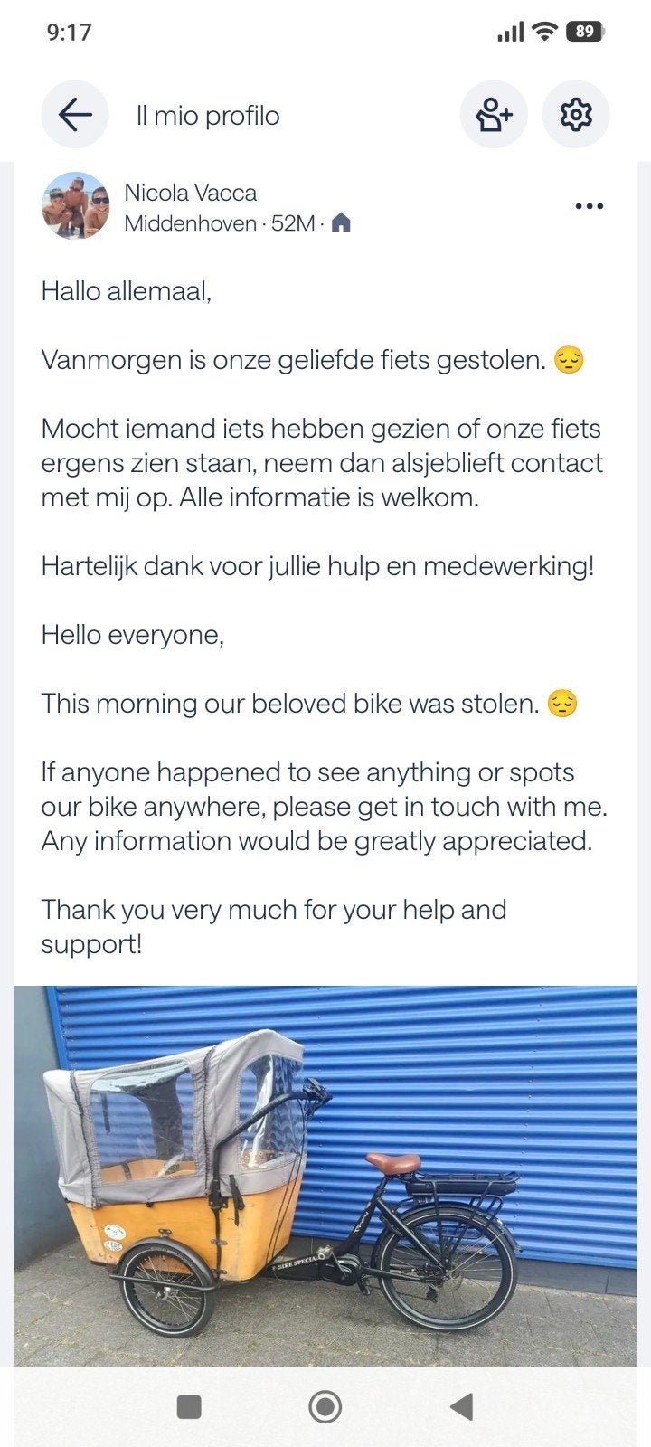STOLEN BIKE – PLEASE HELP!, Fietsen en Brommers, Elektrische fietsen, Overige merken, Ophalen of Verzenden