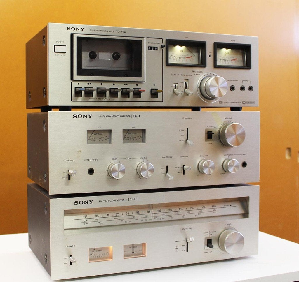SONY Stereo Toren / 1977 / vintage, Audio, Tv en Foto, Stereo-sets, Ophalen, Tuner of Radio, Gebruikt, Losse componenten