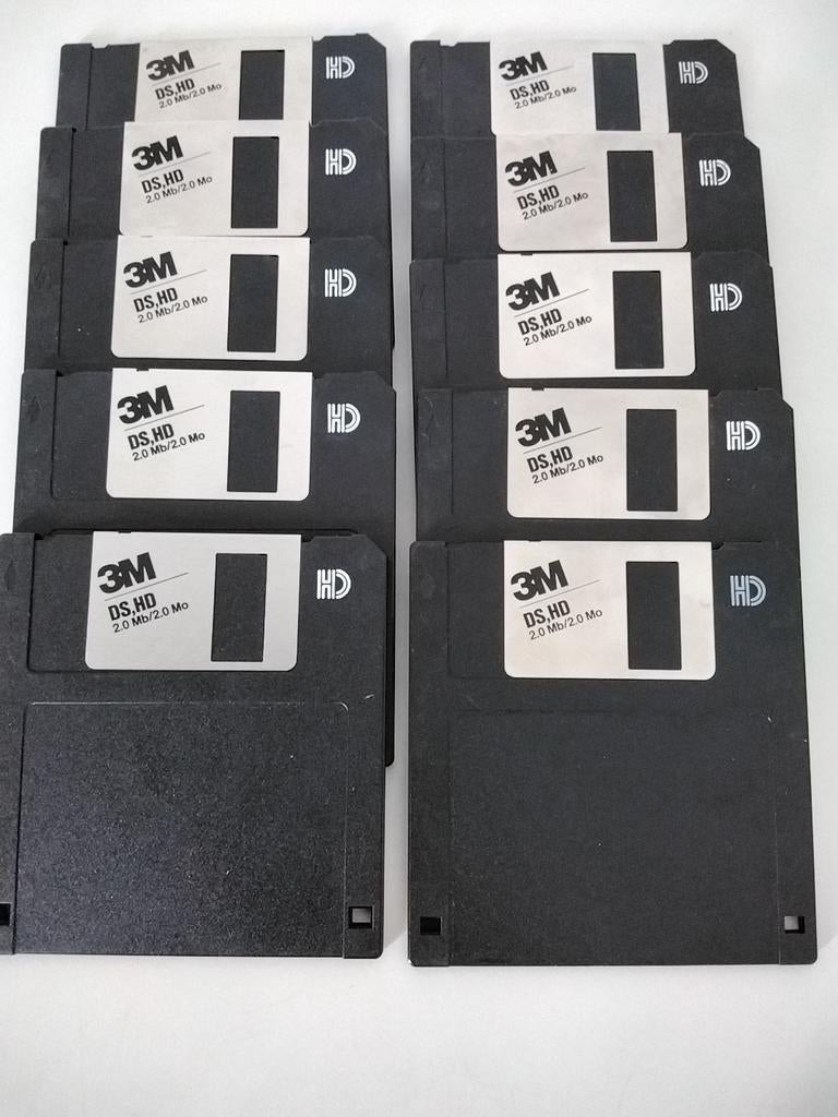 10 stuks 2mb 3M diskettes, Ophalen of Verzenden