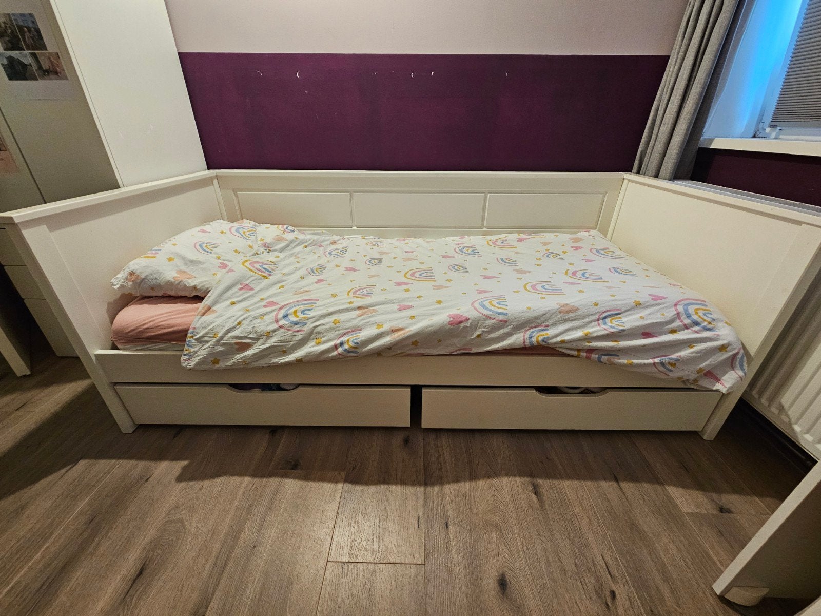 Kinderbed, Ophalen, 85 tot 100 cm, Gebruikt, Lattenbodem