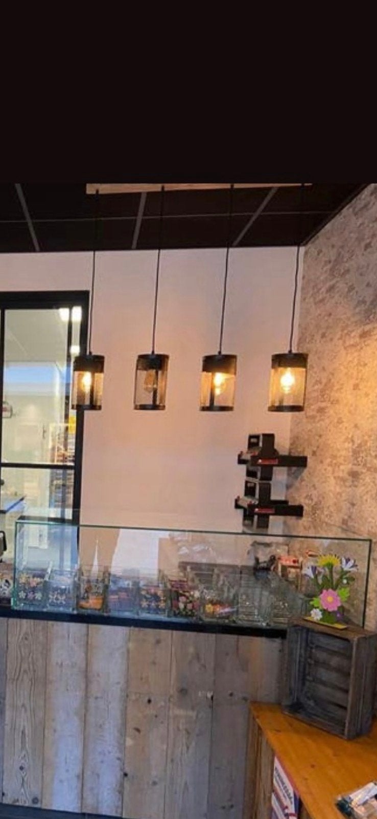 Glazen vitrine voor toonbank - 150x61x41 cm, Ophalen