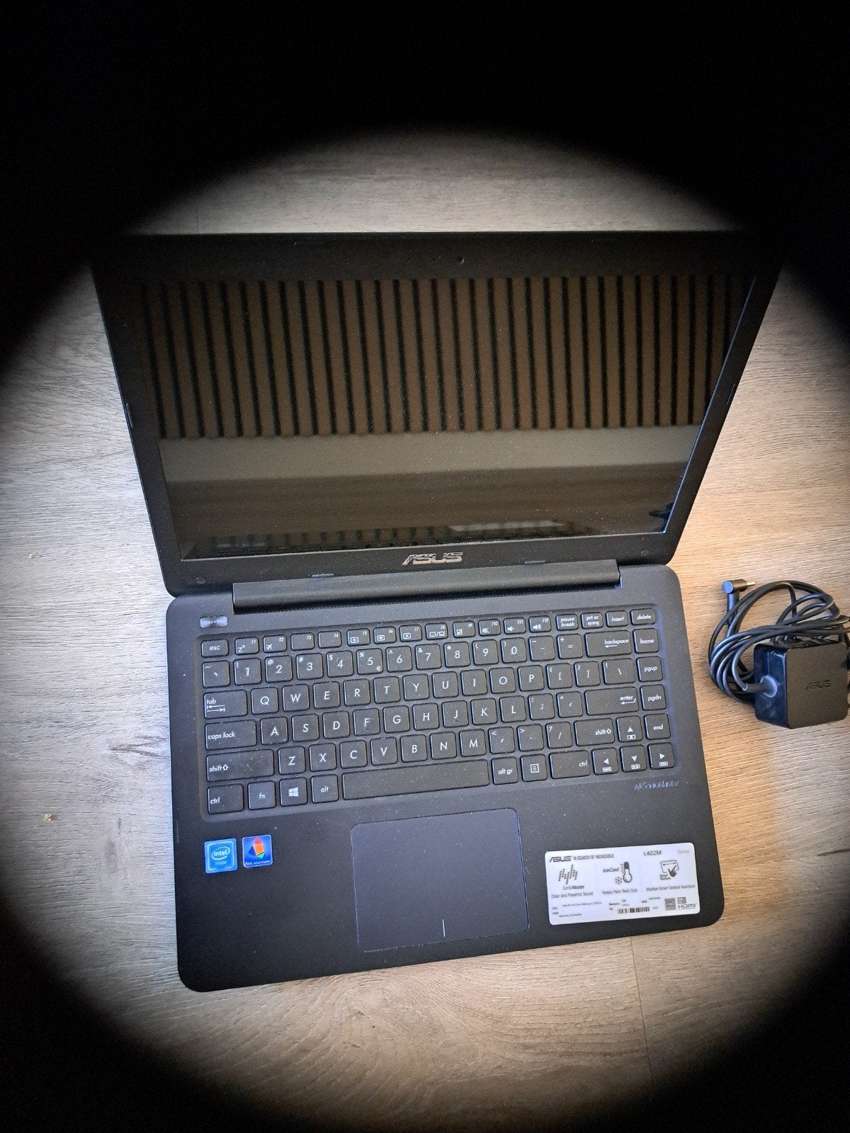 Asus L402M laptop incl.originele lader, accu is oké., Computers en Software, Windows Laptops, Gebruikt, 2 tot 3 Ghz, 14 inch, Ophalen of Verzenden