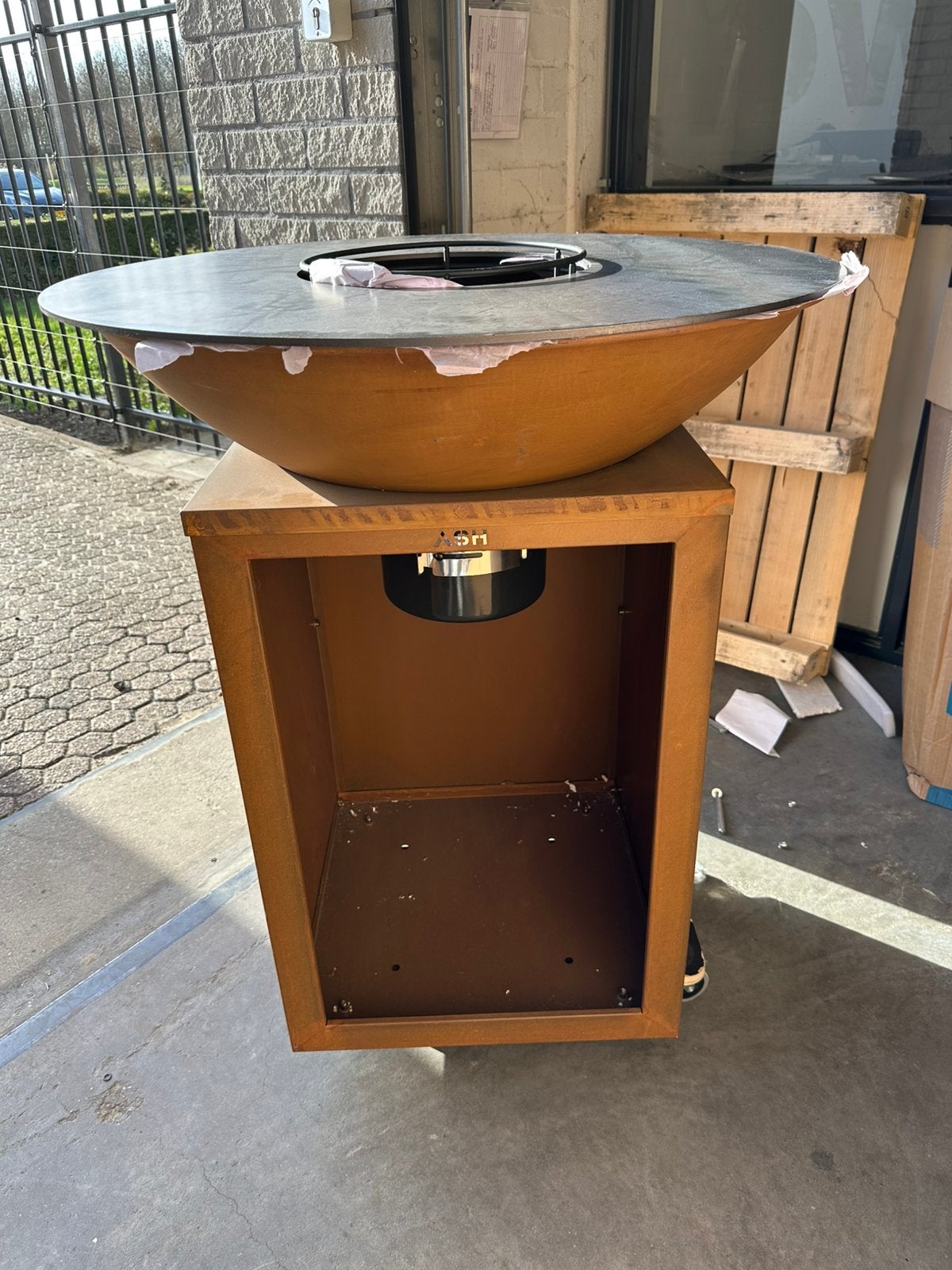 Plancha BBQ Ø 81 cm - Cortenstaal / vuurschaal / NIEUW, Ophalen, Nieuw