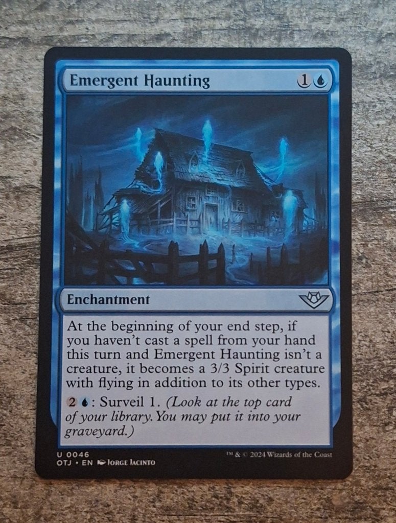 Emergent Haunting - Magic the Gathering, Verzenden, Zo goed als nieuw, Losse kaart