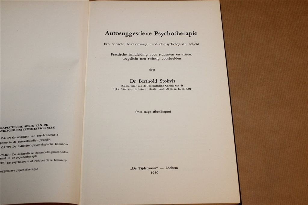 Autosuggestieve Psychotherapie — Medisch Handboek 1950, Ophalen of Verzenden, Gelezen