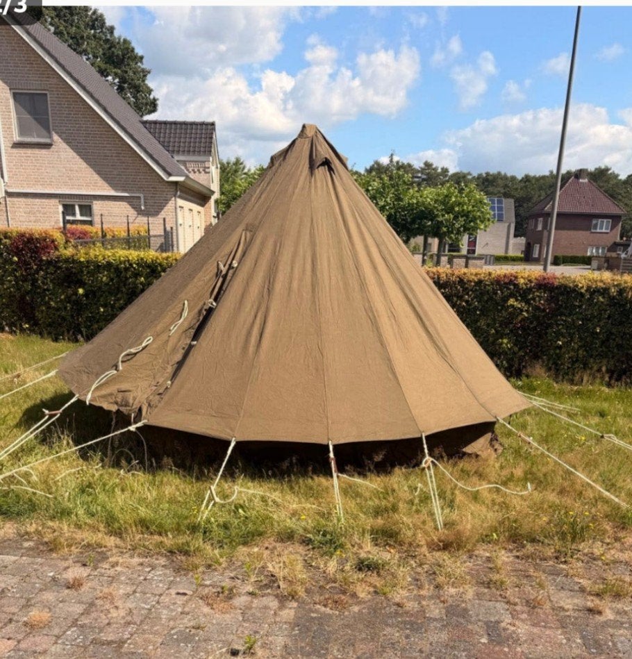 Bell legertent 4 meter diameter rond compleet., Ophalen, Landmacht, Amerika, Overige typen