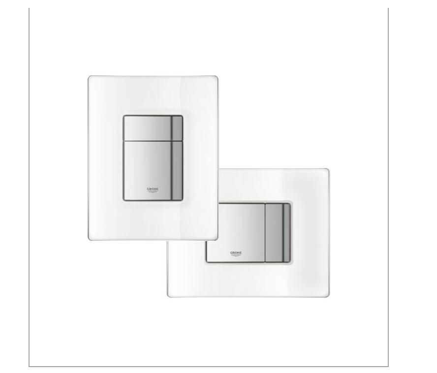 Grohe Skate Cosmopolitan WC glas (Bedieningsplaat) *Nieuw*, Wit, Nieuw, Ophalen of Verzenden, Grohe 1