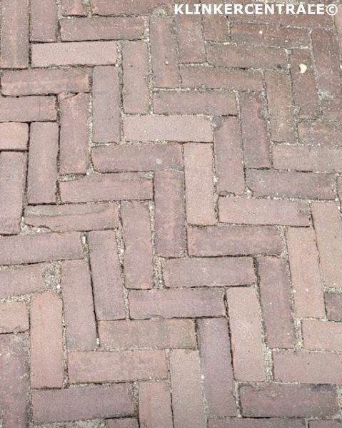 200m2 rood bruin gebakken klinkers dikformaat 7-duimers