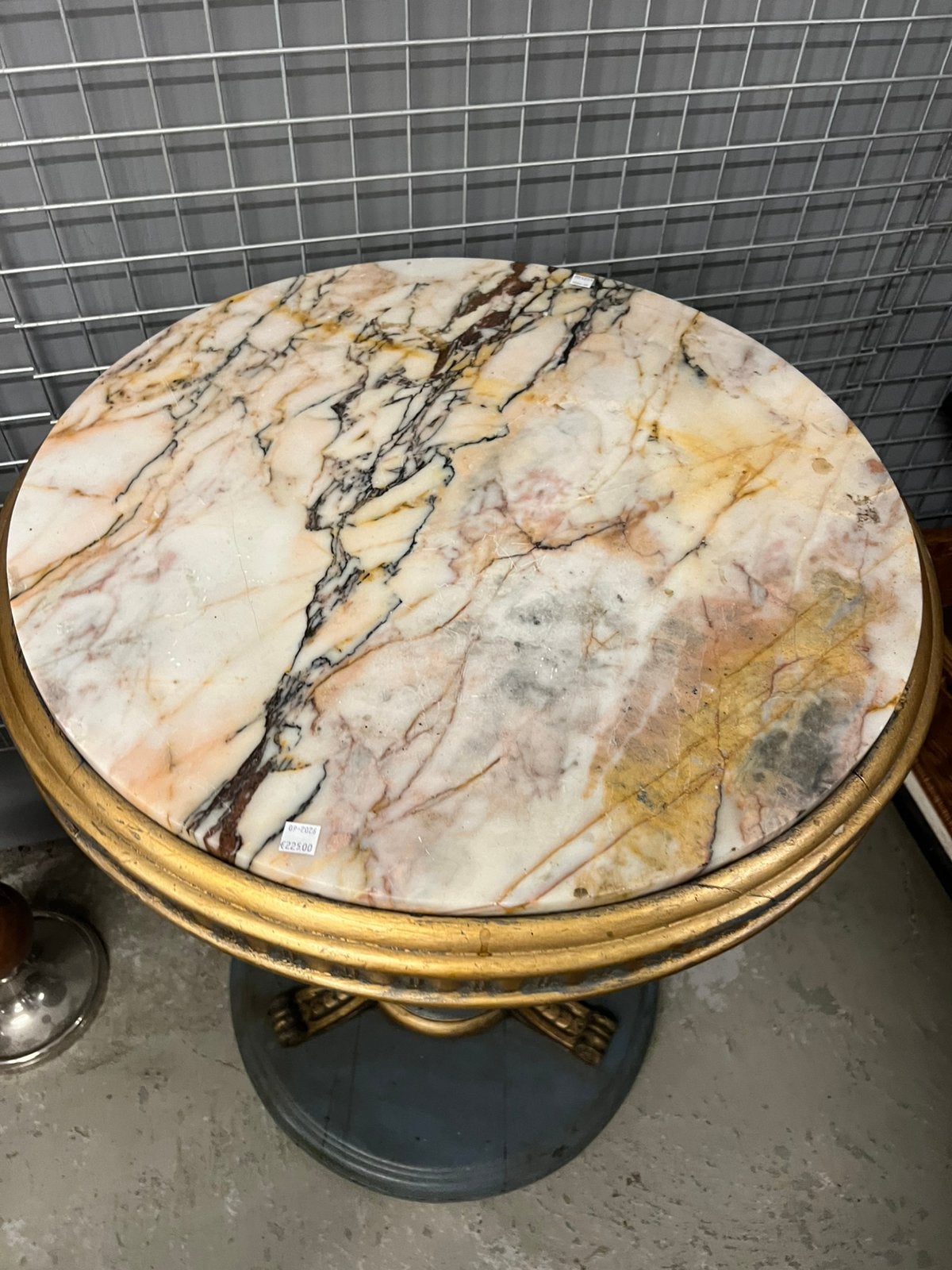 Bijzettafel marmeren blad, Ophalen