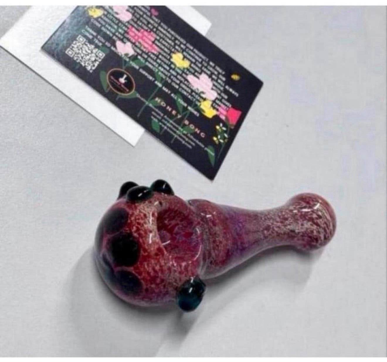 Honey Bong sherlock glazen pijp waterpijp glas handgeblazen, P, P, Nieuw, Ophalen of Verzenden