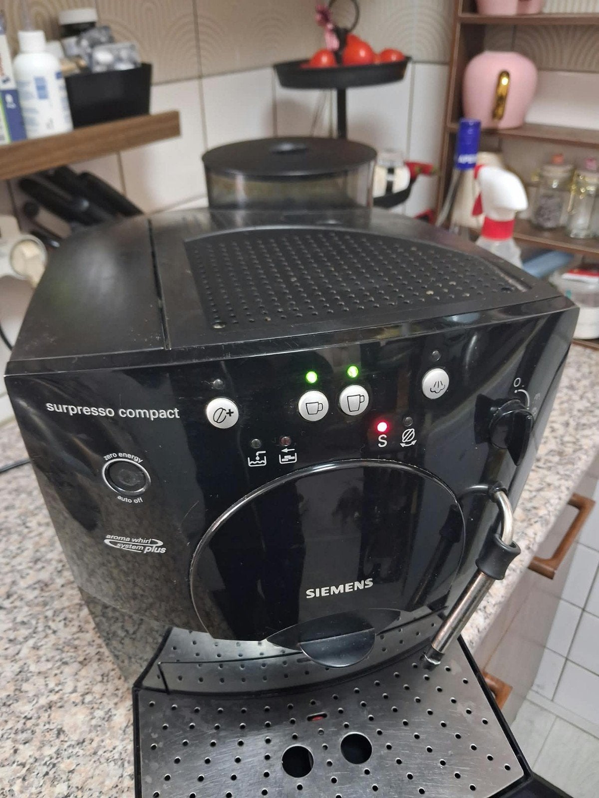 Siemens Surpresso Compact Espresso Apparaat, Gebruikt, Espresso apparaat, 2 tot 4 kopjes, Afneembaar waterreservoir