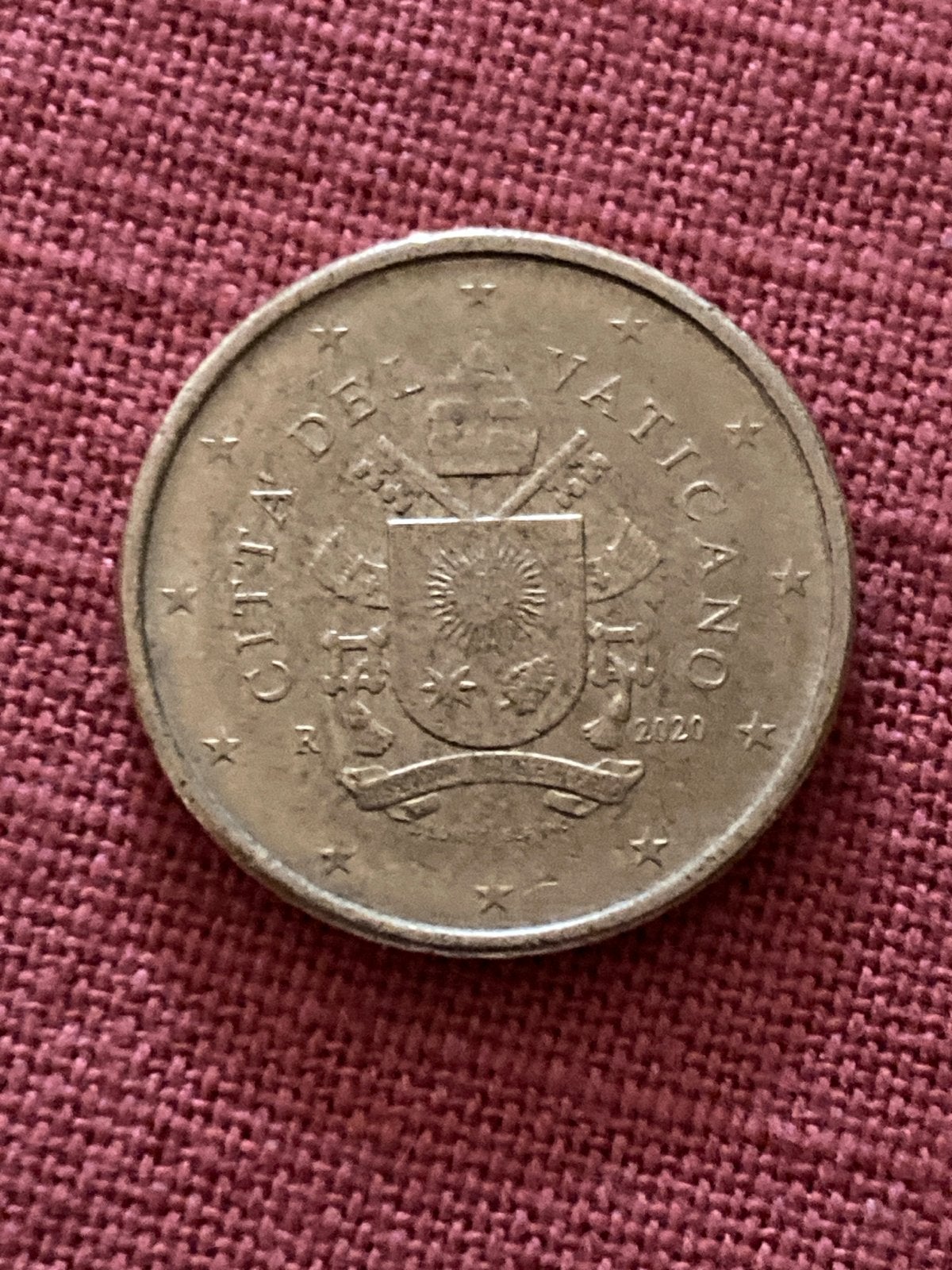 Vaticaanstad 50 cent munt 2020, Ophalen of Verzenden, Vaticaanstad, 50 cent, Losse munt