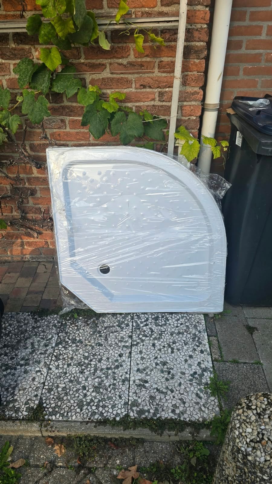 Nieuwe douchebak kwartrond, nog in verpakking, Doe-het-zelf en Verbouw, Ophalen, Nieuw, Douche