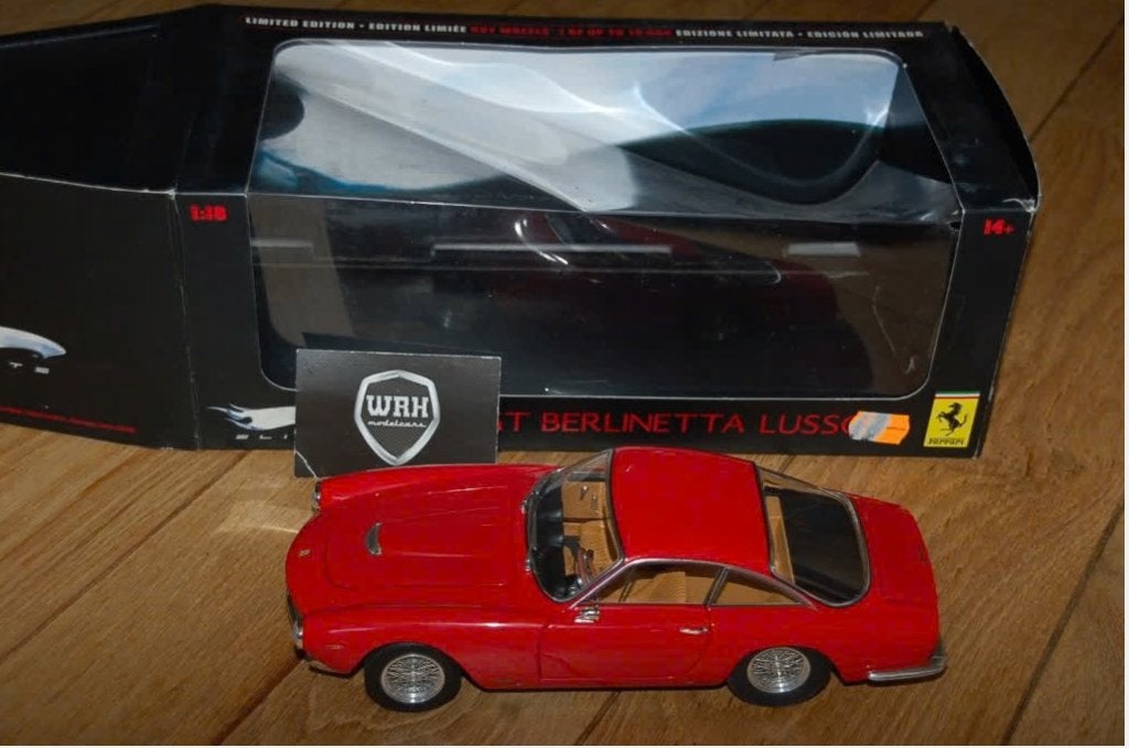 1:18 Ferrari 250 Lusso rosso corsa Hotwheels elite INBOX WRH, Verzenden, Zo goed als nieuw, Auto, Hot Wheels