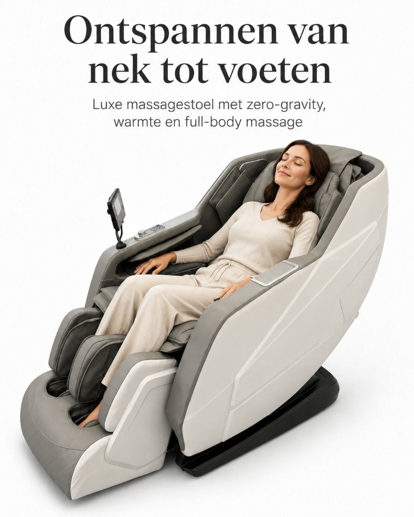 MEGA DEAL: Luxe massagestoel zero gravity veel functies, Ophalen, Nieuw, Massagestoel of Kussen