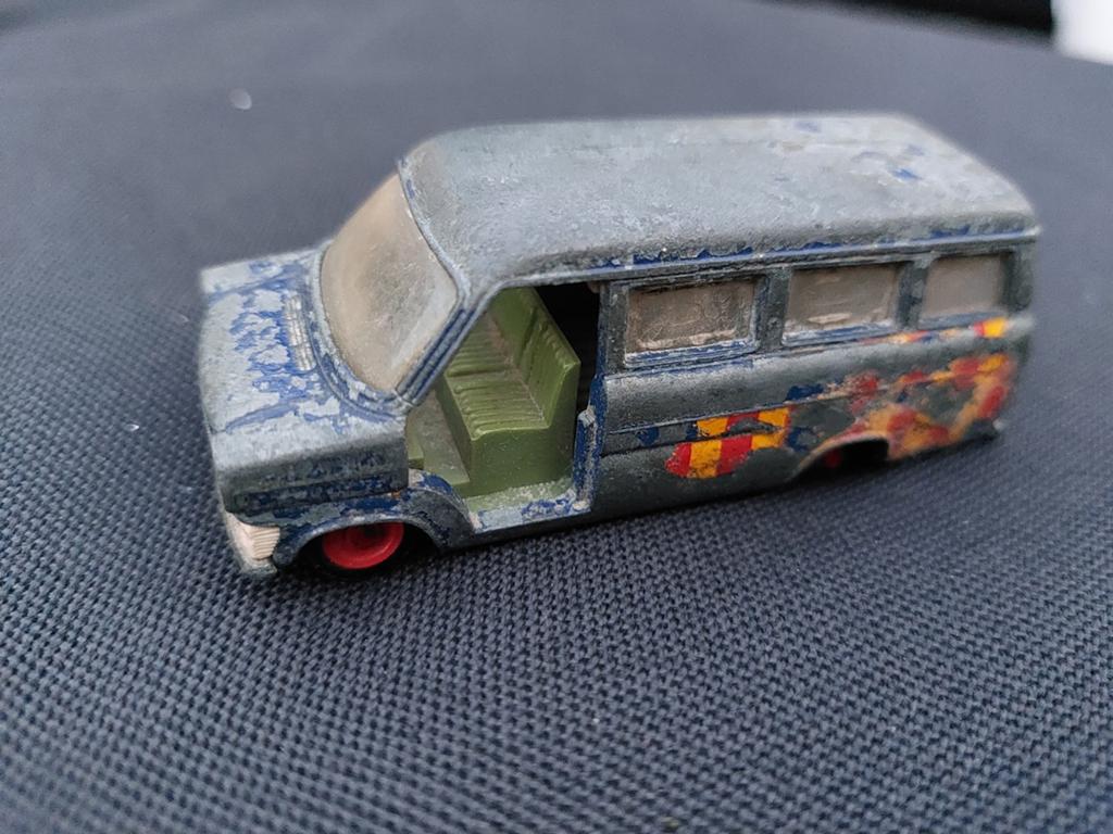 Siku Ford Transit kombi V268 - arks groen interieur, Ophalen of Verzenden, Gebruikt