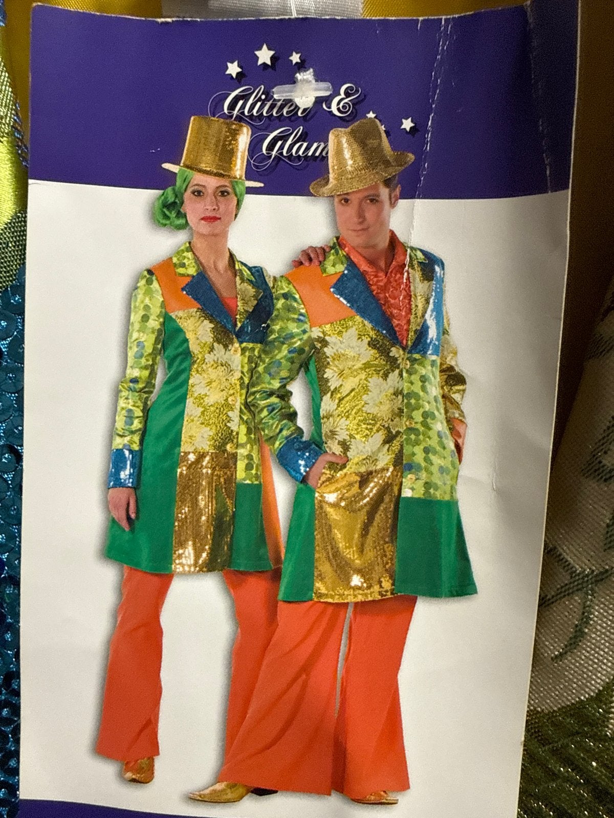 Glitter & Glamour Carnaval Jas - div maten, Carnaval, Nieuw, Ophalen of Verzenden, Kleding