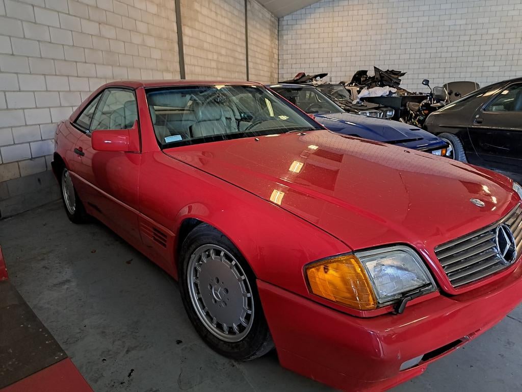 Mercedes 500 sl v8  koopje!incl nieuwe bekleding!, Automaat, Cabriolet, Bedrijf, SL