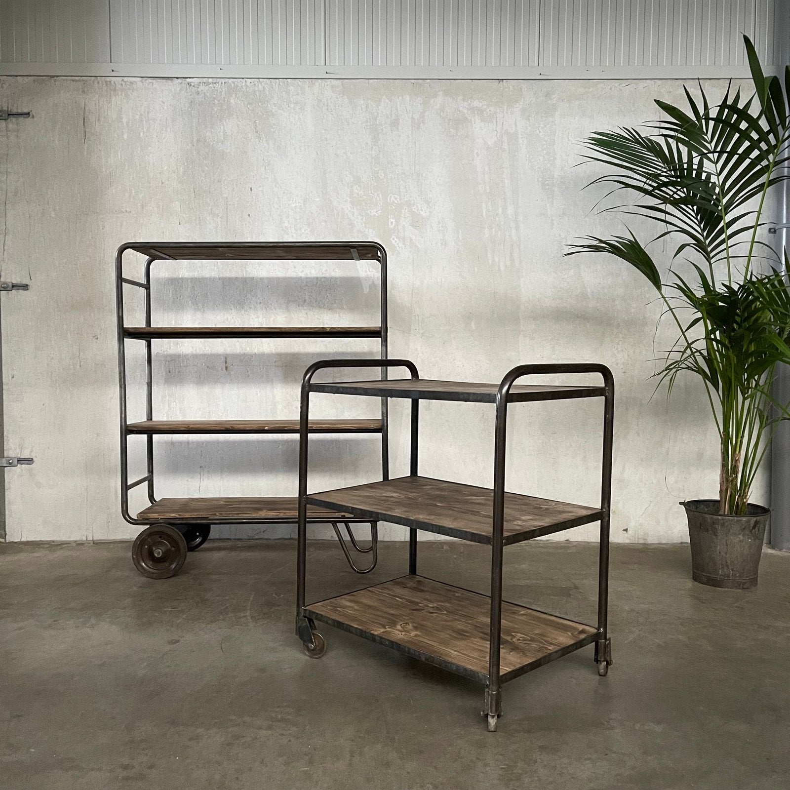 Industriële stellingkast, vintage stelling, oude kast, Ophalen
