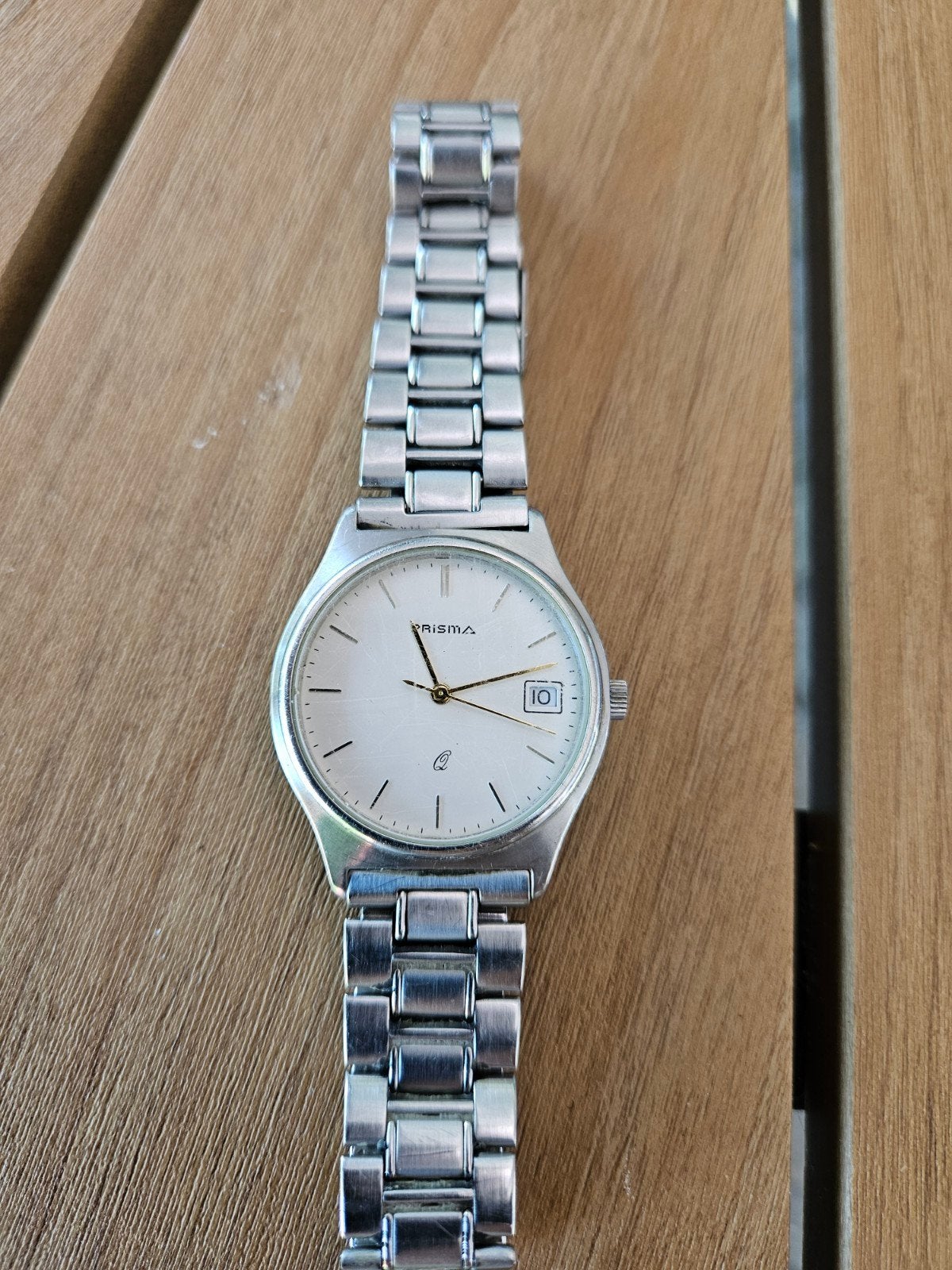 Prisma Heren Horloge - Klassiek en Tijdloos Design, Overige merken, Staal, Gebruikt, Staal