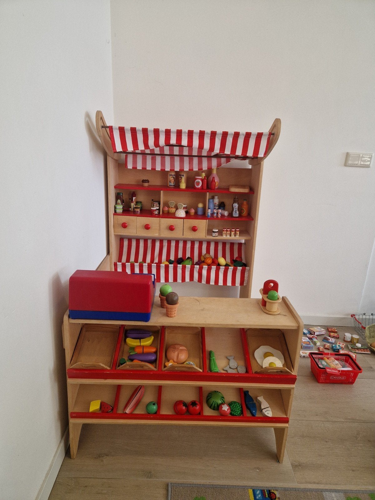 Grote Speelgoed Supermarket:  Kassa, Winkel en Accessoires, Ophalen, Jongen of Meisje
