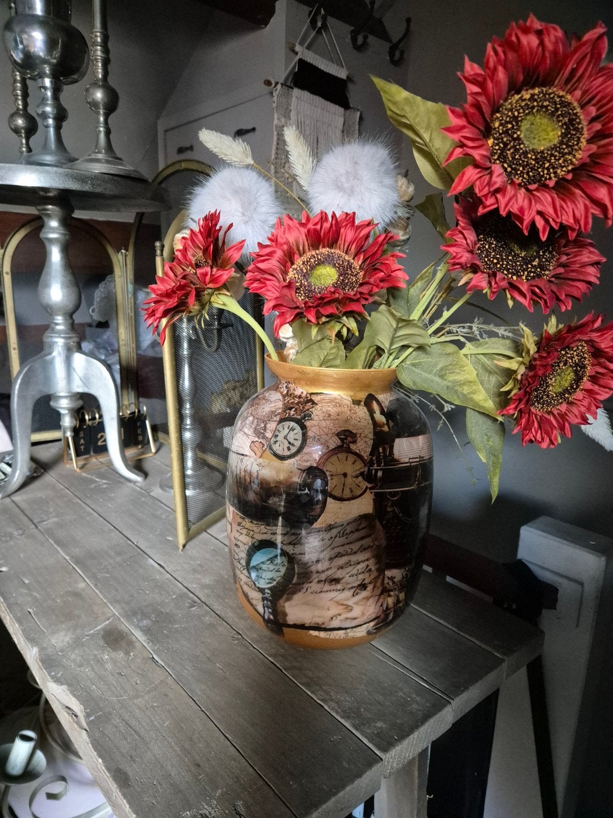 bloemenvaas, Ophalen, Gebruikt, Handgemaakt, Glas