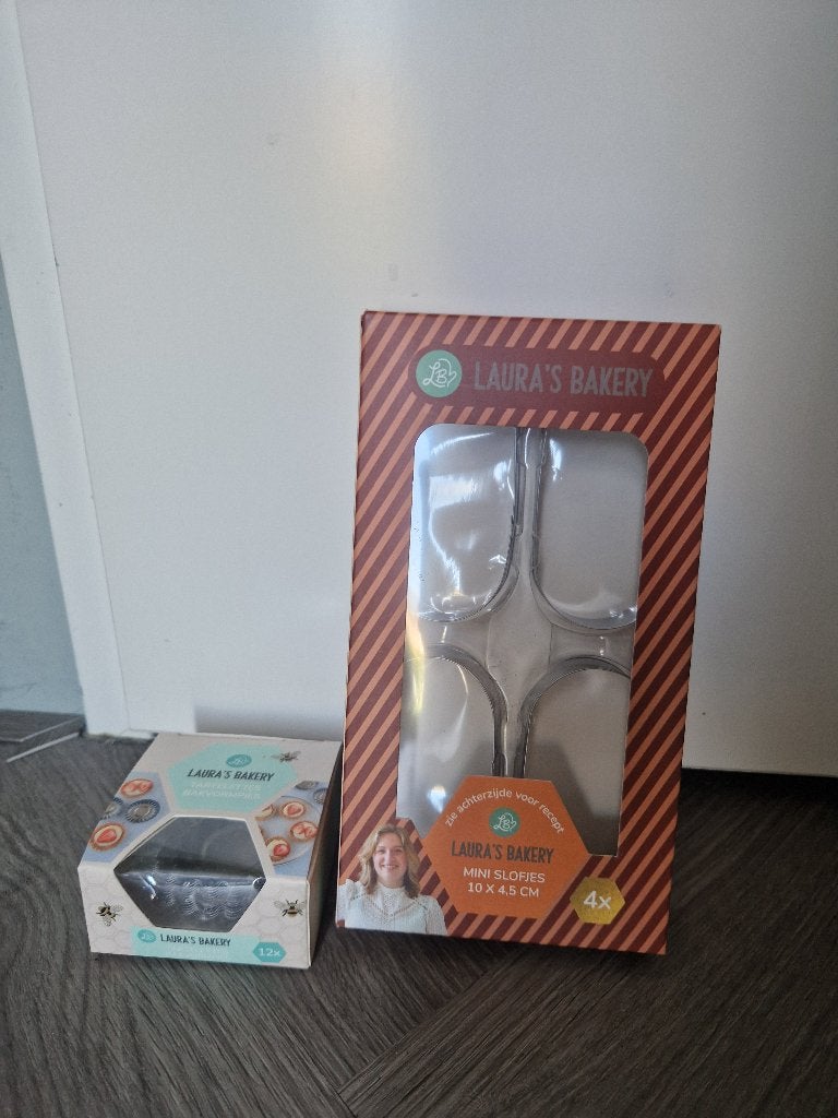 Laura's bakery mini slofjes & tartelettes vormpjes, Ophalen of Verzenden, Nieuw, Bakvorm