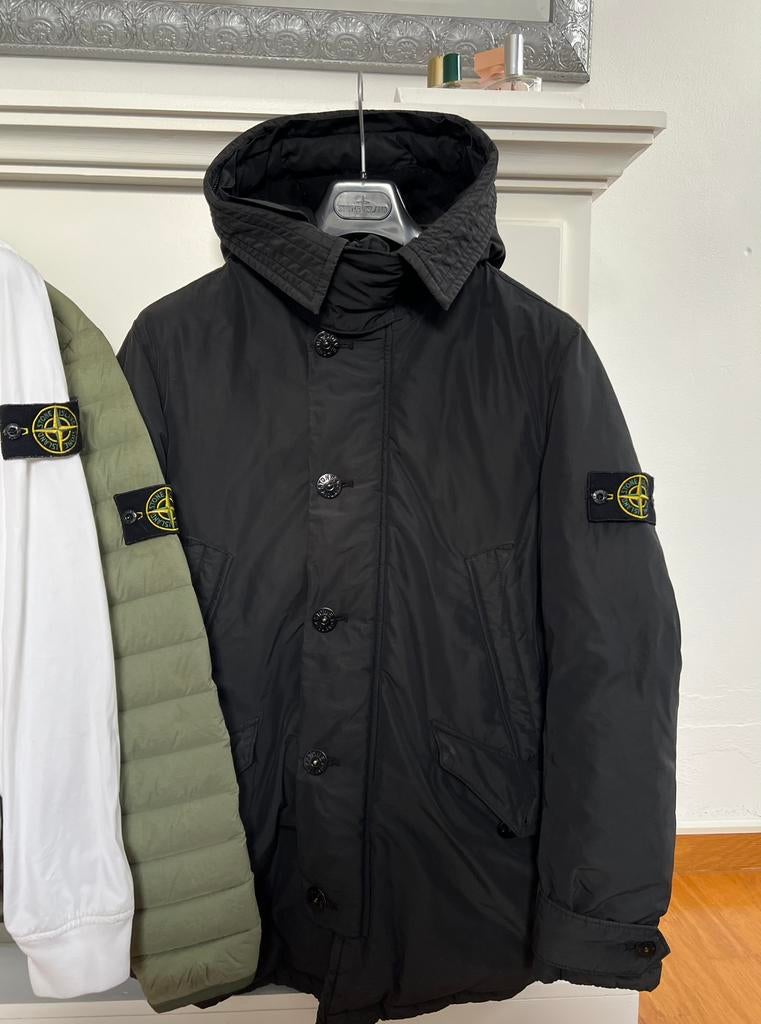 Stone Island | Micro Reps Down | Dark Navy | Size S, Kleding | Heren, Jassen | Winter, Ophalen of Verzenden, Zo goed als nieuw
