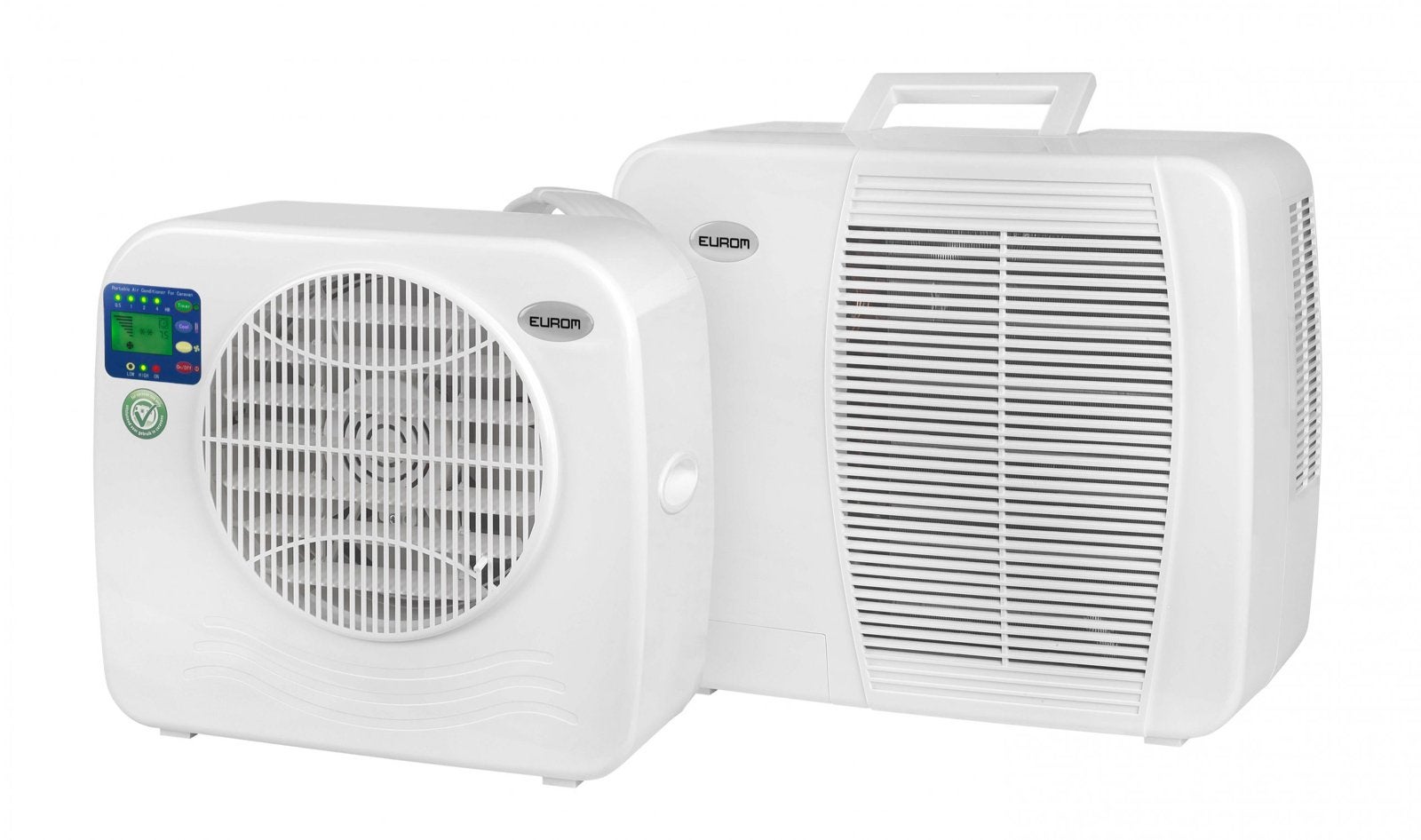 Eurom AC2401 Split Airco - Mobiele Airco voor Caravan/Camper, Witgoed en Apparatuur, Gebruikt, Minder dan 60 m³, Timer, 3 snelheden of meer