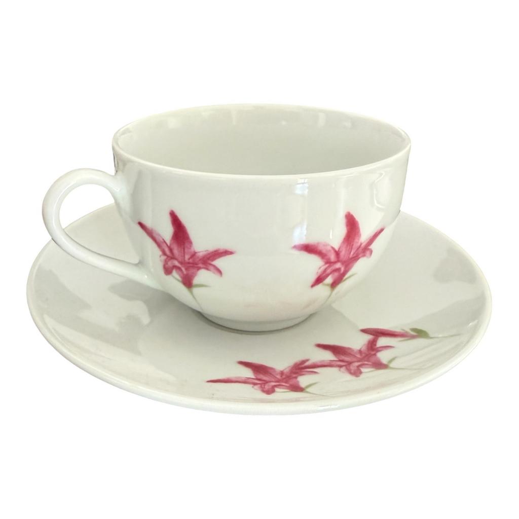 Douwe Egberts Kop en Schotel Set van 3 - Vintage Design, Ophalen of Verzenden, Zo goed als nieuw, Overige stijlen, Kop(pen) en/of Schotel(s)