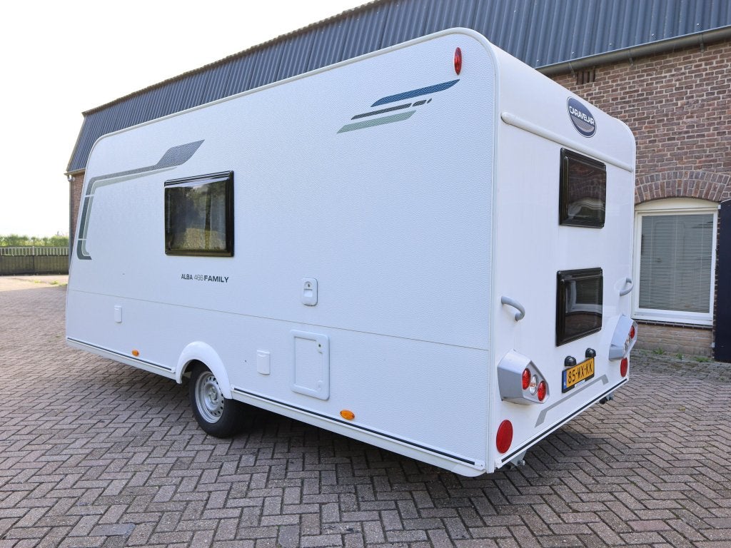 Caravelair Alba Family 466 Stapelbed en vast bed, Bedrijf, Treinzit, 750 - 1000 kg, Dwarsbed