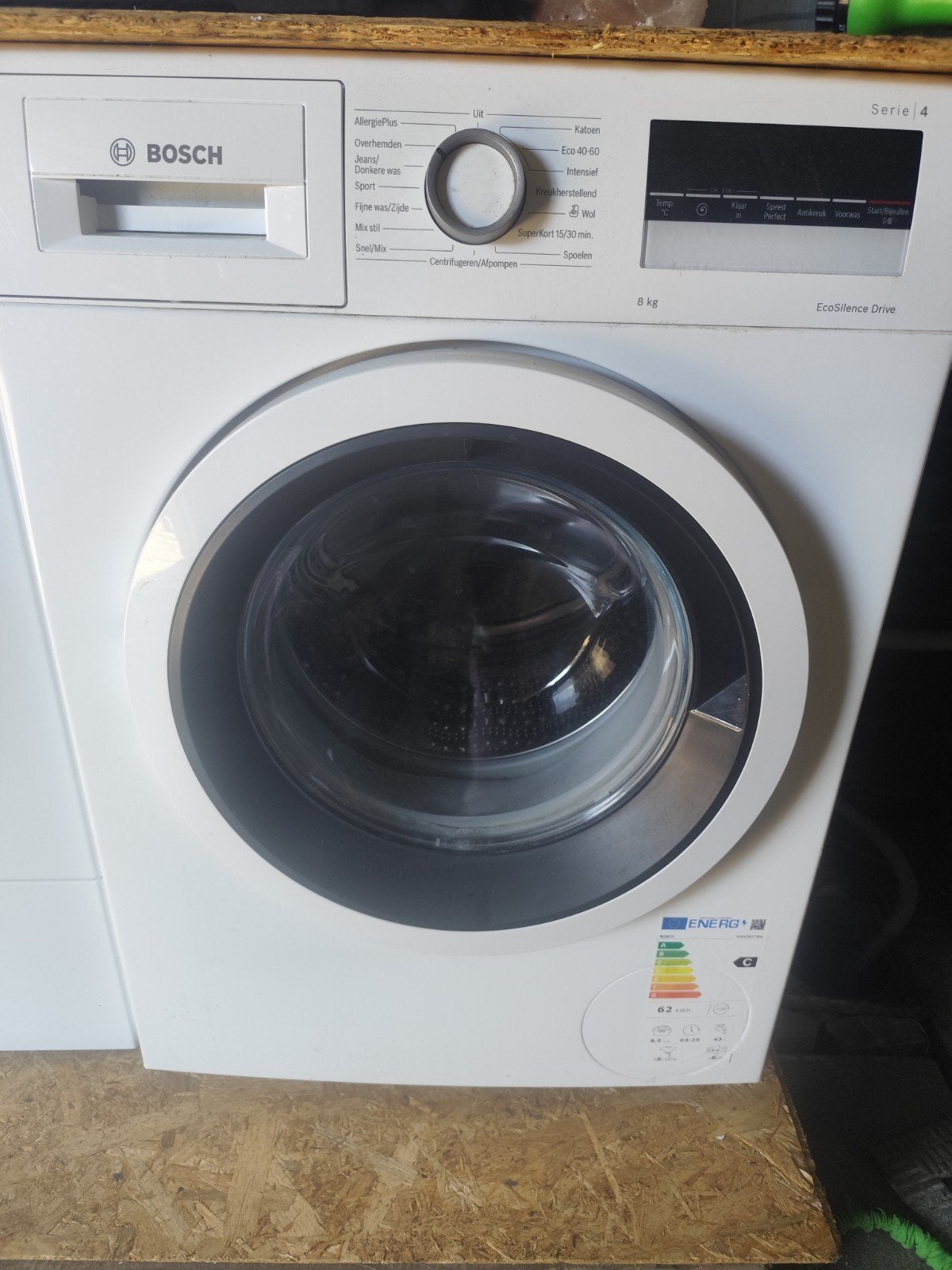 Bosch Serie 4 EcoSilence Drive Wasmachine 8 kg, Witgoed en Apparatuur, Wasmachines, Ophalen, Gebruikt, Voorlader, Energieklasse A of zuiniger