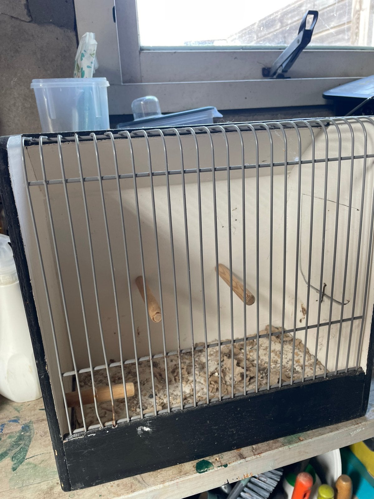 Houte tt kooitje, Ophalen of Verzenden, Zo goed als nieuw, Hout, Vogelkooi