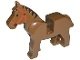 Lego Castle Paard Bruin 4493c01pb01, Lego, Ophalen of Verzenden, Zo goed als nieuw, Losse stenen
