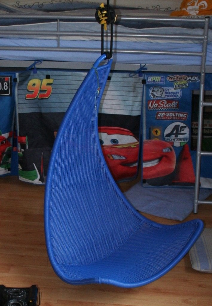 Ikea hangstoel, Ophalen, Gebruikt, Blauw, Eén