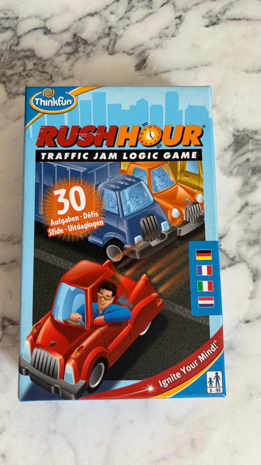 Thinkfun Rush Hour: Traffic Jam Logic Game (8-99 jaar), Een of twee spelers, Ophalen of Verzenden, Gebruikt, Reisspel
