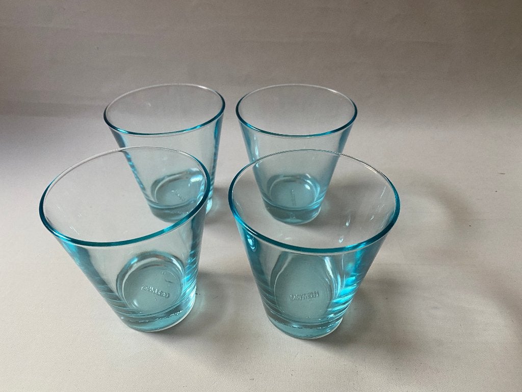 Design Set van 4 Leonardo drinkglazen waterglazen, Ophalen of Verzenden, Gebruikt, Waterglas